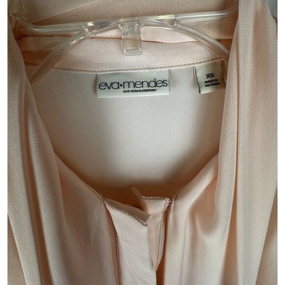eva mendes Bow Blouse, Peach, Sz: XS, 57-29 - Picture 14 of 16